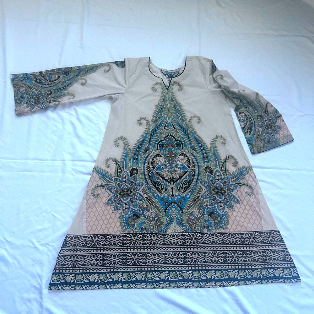 Beautiful woman one piece kurta